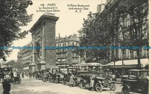 R633466 Paris. St. Denis Boulevard und altes Tor. A. Papeghin