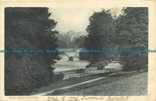 R633195 Doune Burg und Brücke. G.W. W. 1904