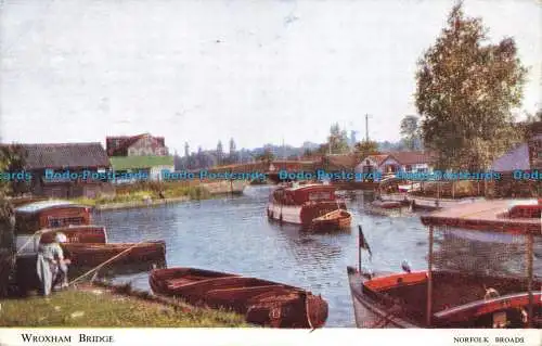 R633225 Norfolk Broads. Wroxham Bridge. J. Lachs. 1953