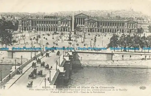 R633232 Paris. Brücke und Place de la Concorde. E. Le Deley