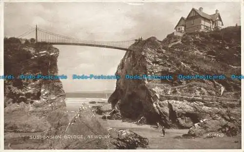 R633644 Newquay. Hängebrücke. Valentinstag. Foto braune Serie