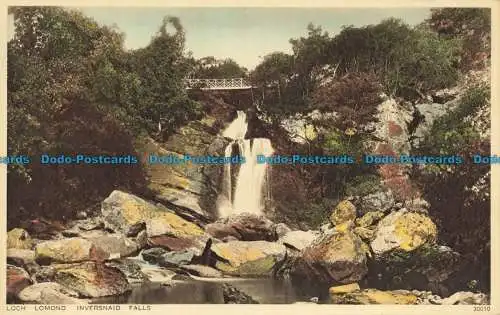 R633686 Loch Lomond. Inversnaid Falls. Photochrom