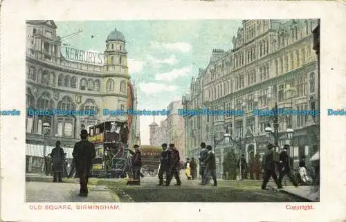 R633697 Birmingham. Altes Quadrat. Postkarte