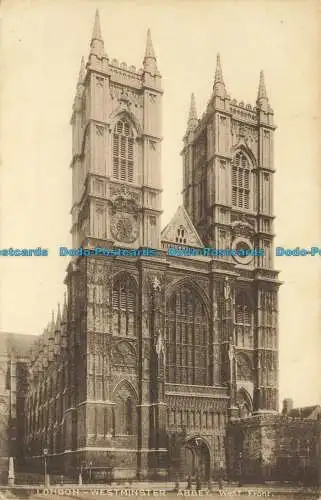 R634569 London. Westminster Abbey. Westfront. C.F. Schloss. Lesco Serie