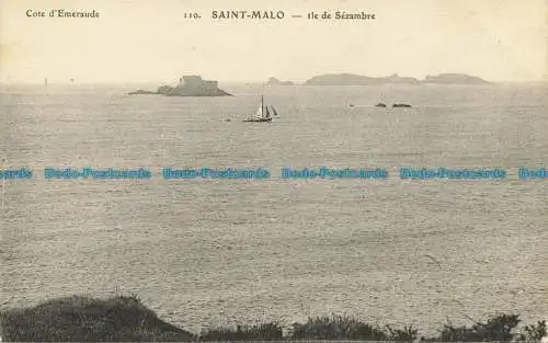 R633709 Saint Malo. Ile De Sezambre. Smaragdküste