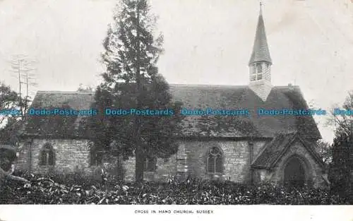 R132420 Kreuz auf der Hand Kirche. Sussex. A.H. Homewood