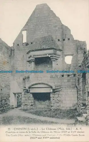 R132455 Chinon. Das Schloss. A. Papeghin. Nr. 25