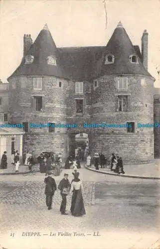 R133213 Dieppe. Die alten Türme. LL. Nr. 25. 1907