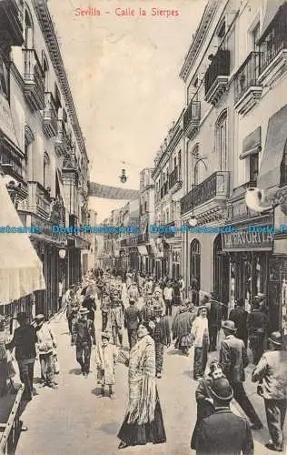 R132692 Sevilla. Calle la Sierpes. Herr Chaparteguy. B. Hopkins