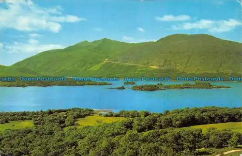 R133316 Loch Awe und Ben Cruachan. Argyll. Weiß. Colourmaster