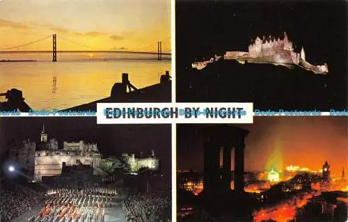 R133362 Edinburgh bei Nacht. Multi View