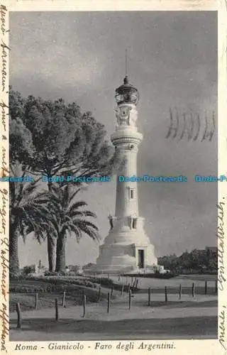 R133389 Rom. Gianicolo. Leuchtturm der Argentinier. 1938