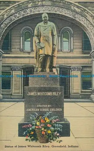 R133970 Statue von James Whitcomb Riley. Greenfield. Indiana. William Mitchell. 1