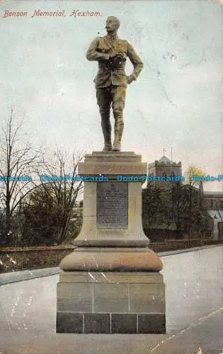 R133549 Benson Memorial. Hexham. Ruddock. 1905