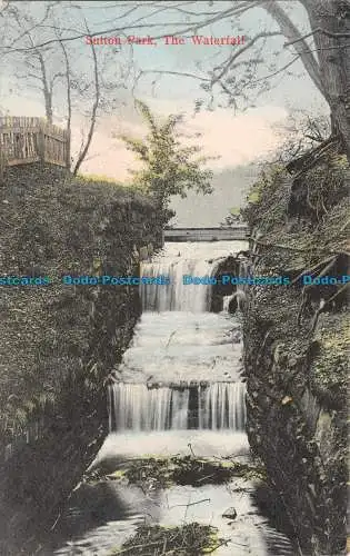 R134120 Sutton Park. Der Wasserfall. W.H.S. und S. Derwent Serie. 4437