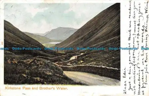 R133599 Kirkstone Pass und Brothers Water. Pfau. 1903