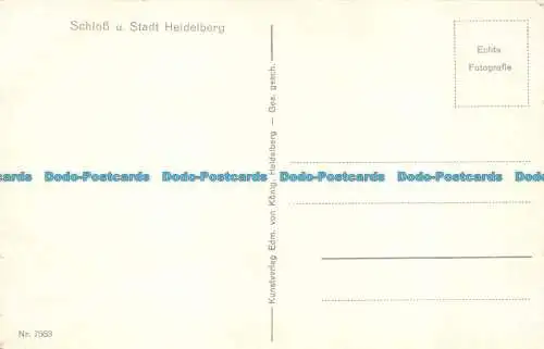 R134203 Schloss u. Stadt Heidelberg. Nein. 7563. Edm. von König