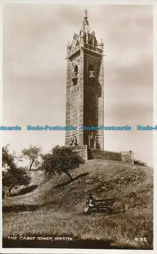 R134686 Der Cabot Tower. Bristol. Valentinstag. Nr. G.93. RP