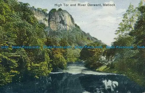 R133687 High Tor und River Derwent. Matlock. 1933