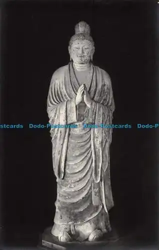 R133688 Tonstatue von Bodhisattva Suryaprabha in der Halle. Hokkedo