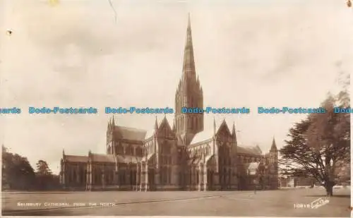 R134255 Kathedrale von Salisbury aus dem Norden. Walter Scott. RP