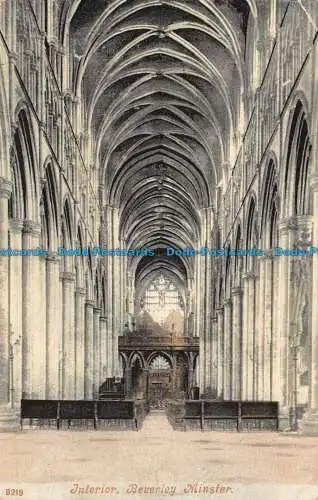 R134312 Innenraum. Beverley Minster. 1905