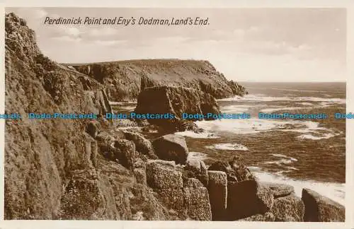 R135357 Perdinnick Point und Enys Dodman. Lands End. RP. B. Hopkins