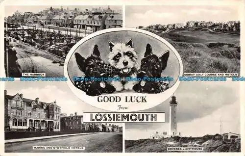 R133815 Viel Glück aus Lossiemouth. Multi-View. 1954