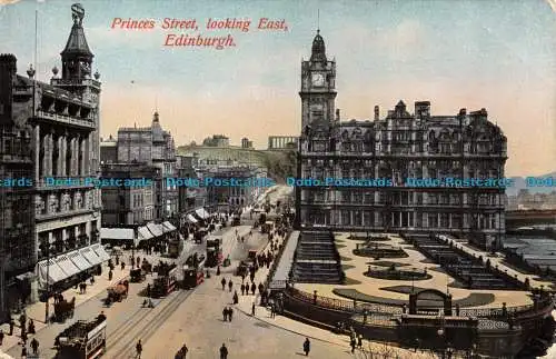 R135370 Princes Street mit Blick nach Osten. Edinburgh. Caledonia Serie. Nordbritisch