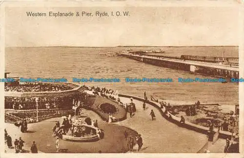 R134843 Western Esplanade und Pier. Ryde. I.O.W. 1929