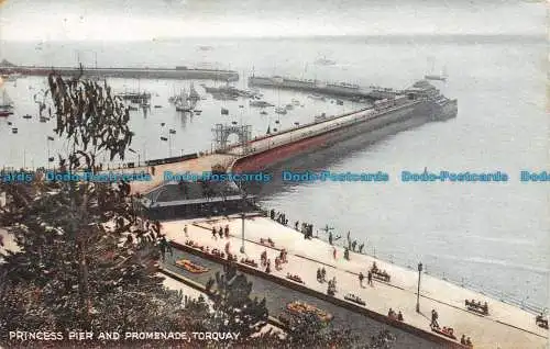 R134855 Princess Pier und Promenade. Torquay. 1935