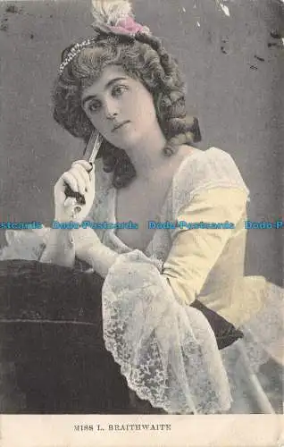 R134393 Miss L. Braithwaite. London. Empire Series 66. 1905