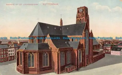 R134901 Groote of St. Lourenskerk. Rotterdam. B.M.S.R