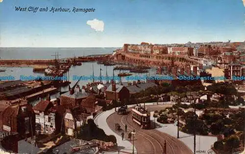 R135448 West Cliff and Harbour. Ramsgate. Alma Serie. 1916