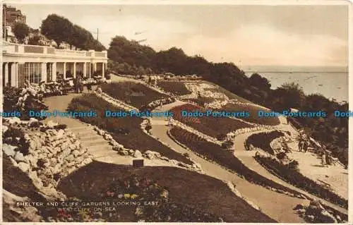 R134467 Schutz- und Klippengärten mit Blick nach Osten. Westcliff on Sea. 1936