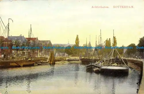 R134964 Achterhaven. Rotterdam. Uitg. B.M.S