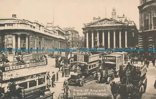 R136136 Bank of England und Royal Exchange. London. M. und L. National. Nr. B7534