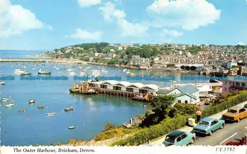 R135536 Der äußere Hafen. Brixham. Devon. Bamforth. 1974