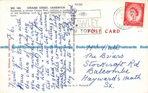 R136173 Strand Street. Sandwich. C.G. Williams. Plastichrom. A.J. Howard