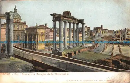 R134547 Rom. Forum Romanum und Tempel der Eintracht. G. Blumin