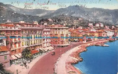 R134564 Rapallo. Spaziergang am Meer. Brunner