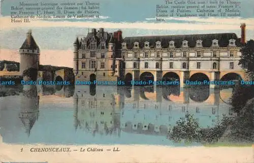 R135615 Chenonceaux. Das Schloss. LL. Das Schloss. Levy Fils