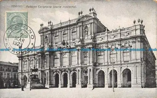 R135107 Turin. Palazzo Carignano. Modernes Teil. 1923. A. Bruna