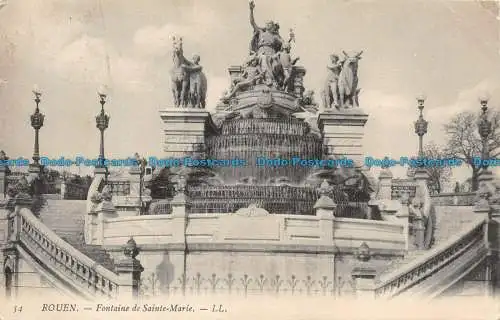 R135641 Rouen. Brunnen der Heiligen Maria. LL