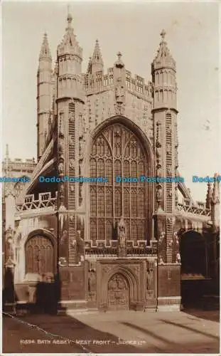 R136266 10594. Bath Abbey. Westfront. Richter. 1929