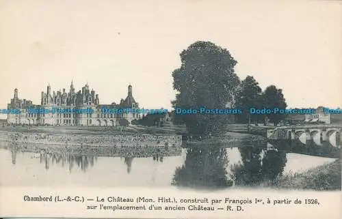 R136279 Chambord. Das von Franz I. erbaute Schloss begann 1526 auf der E