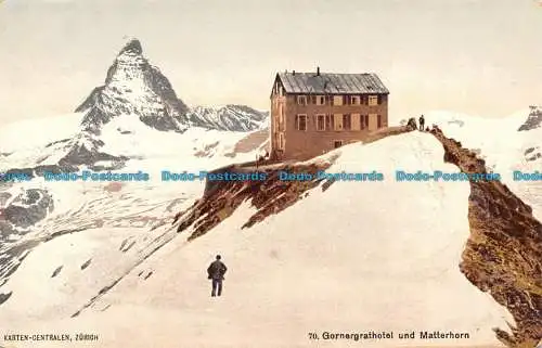 R135180 Gornergrathotel und Matterhorn. Karten Centralen. Monopole