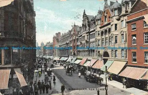 R136332 Birmingham. New Street. 1911