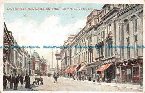 R136341 Grey Street. Newcastle auf Tyne. A.R. 1910