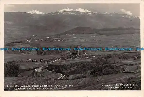 R136396 Eppan bei Bozen. S. Paolo. Geweihte. Dolomiten. St. Pauls und Gir